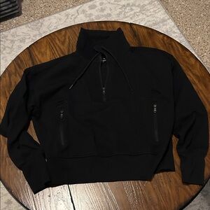 Old Navy women's Black Zip-Up Sweater